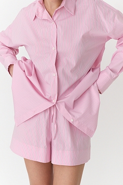 Комплект рубашка и шорты в полоску