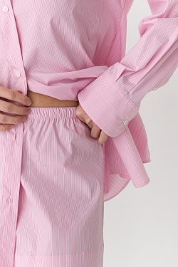 Комплект рубашка и шорты в полоску