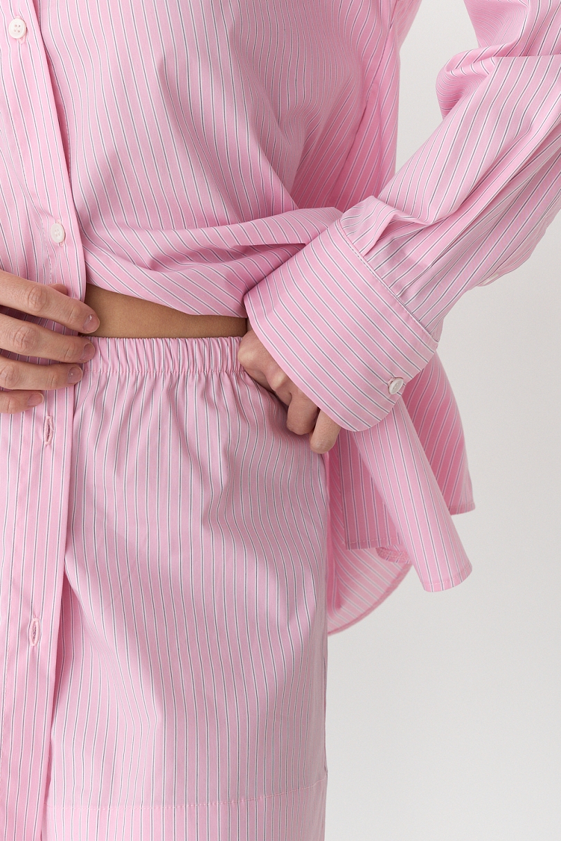 Комплект рубашка и шорты в полоску