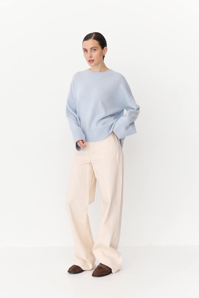 Свитер О- образный из шерсти и кашемира