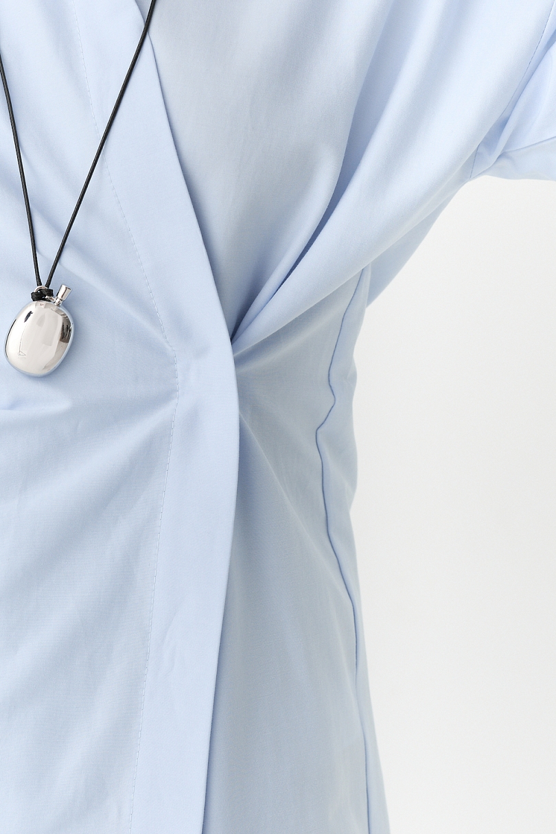 Рубашка приталенная с ассиметрией