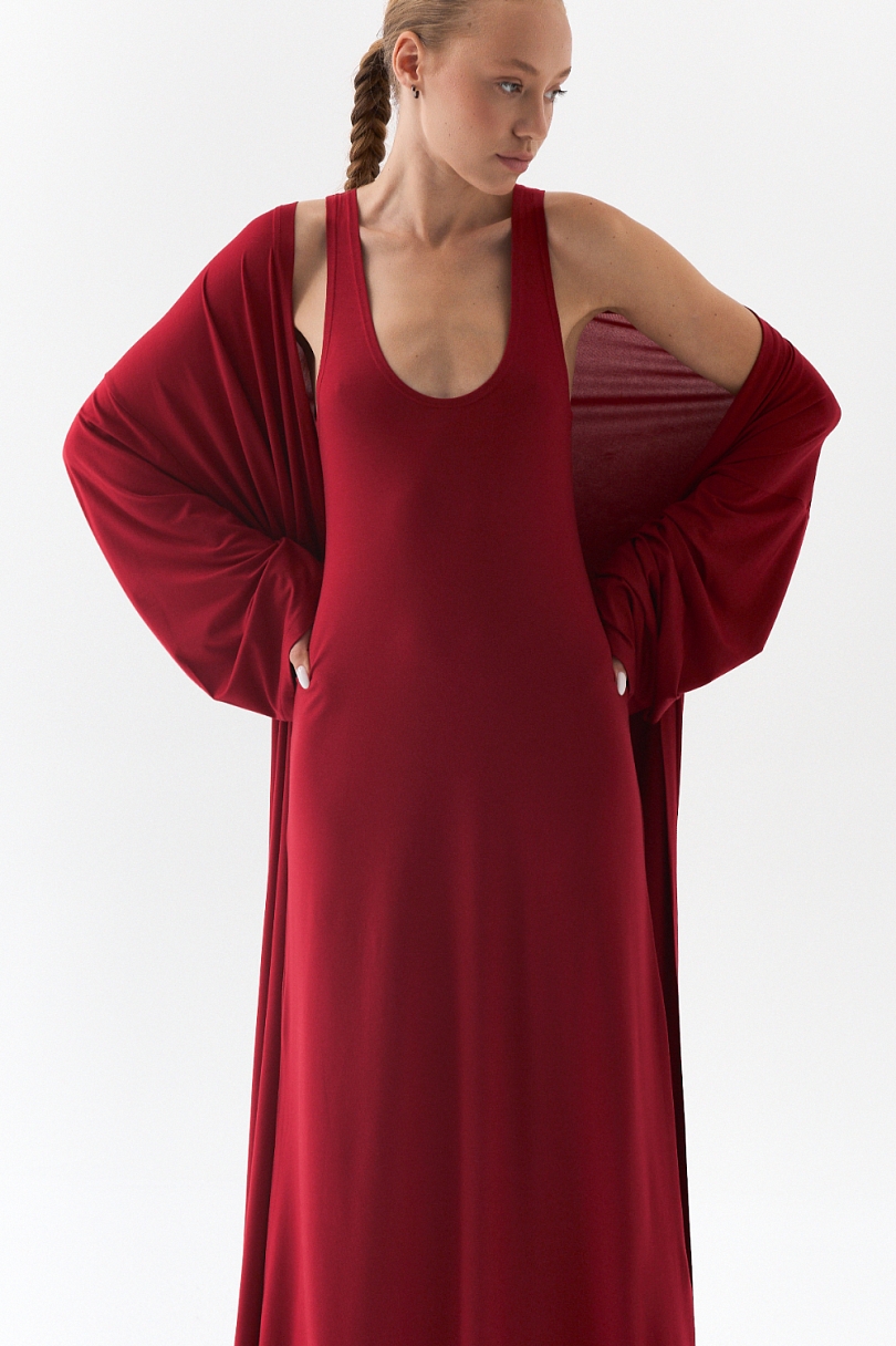 Комплект кардиган и платье-майка