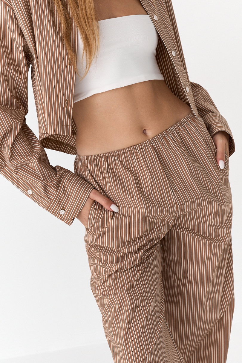 Комплект рубашка и брюки в полоску