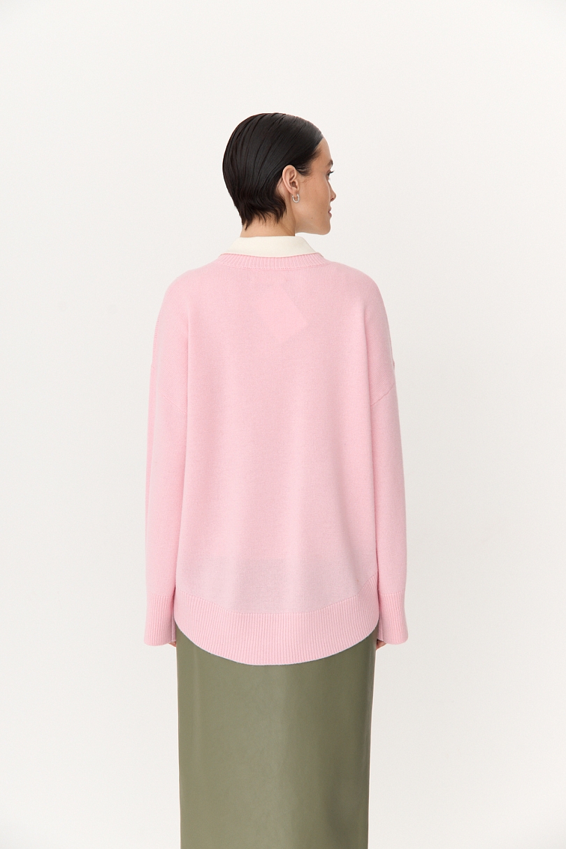 Свитер О- образный из шерсти и кашемира