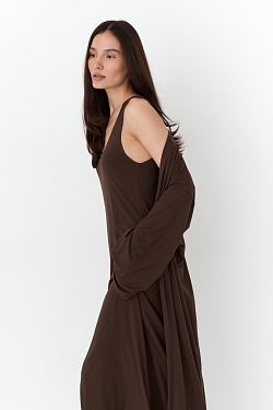 Комплект кардиган и платье-майка