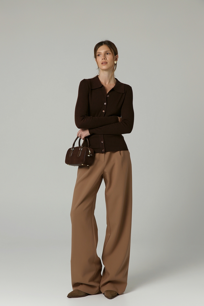 Кардиган на пуговицах из шерсти мериноса