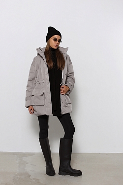 Парка утепленная с капюшоном