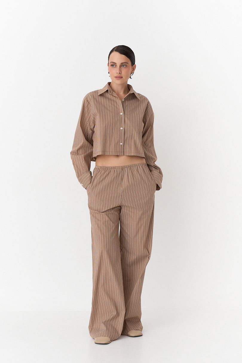 Комплект рубашка и брюки в полоску