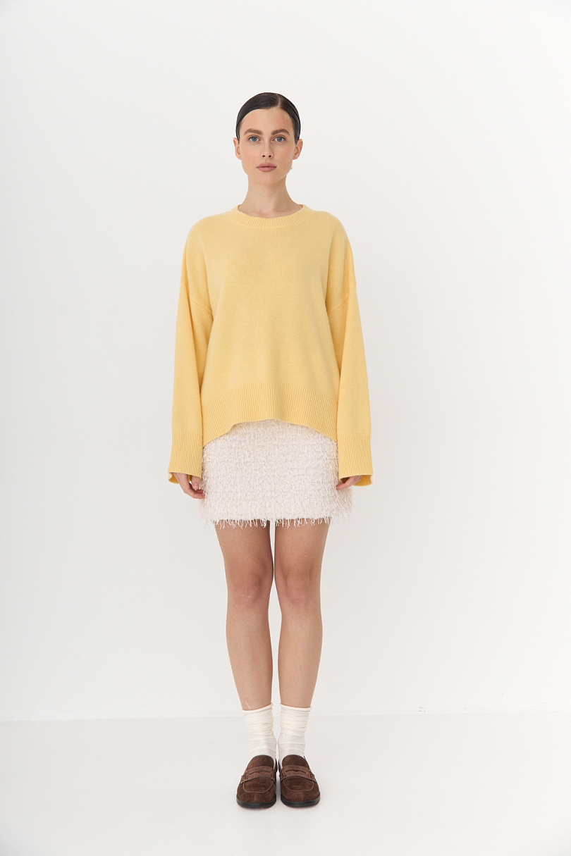 Свитер О- образный из шерсти и кашемира