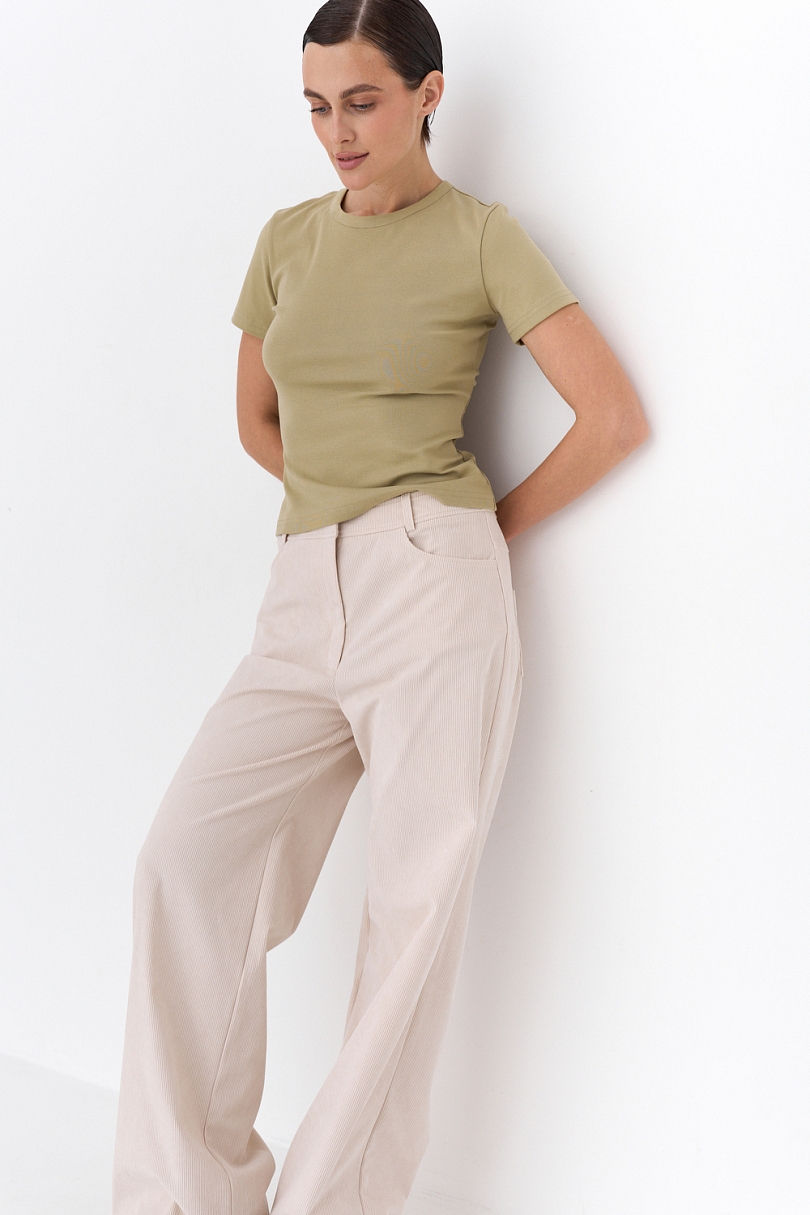 Футболка slim с окантовкой