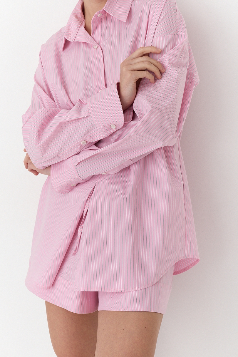 Комплект рубашка и шорты в полоску