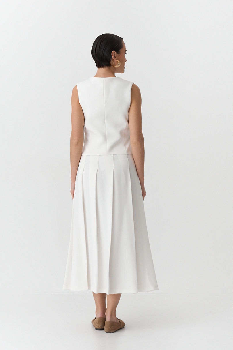 Юбка в складку миди