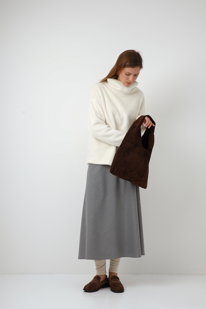 Сумка-тоут из натуральной замши big