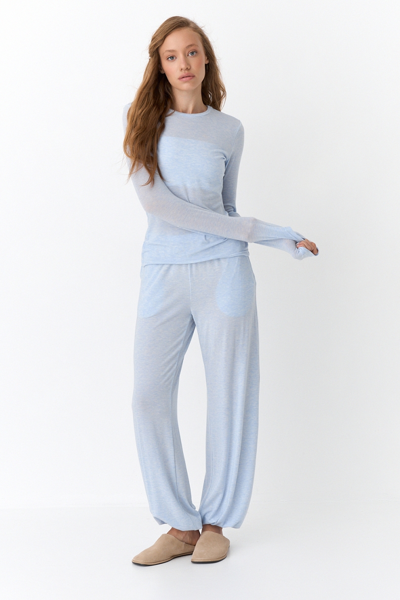 Лонгслив приталенного кроя из тенсела CL