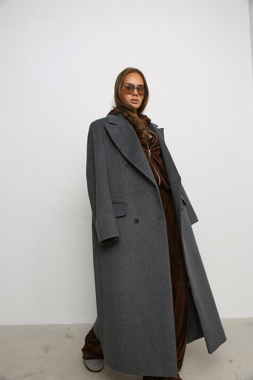 Пальто из шерсти оверсайз