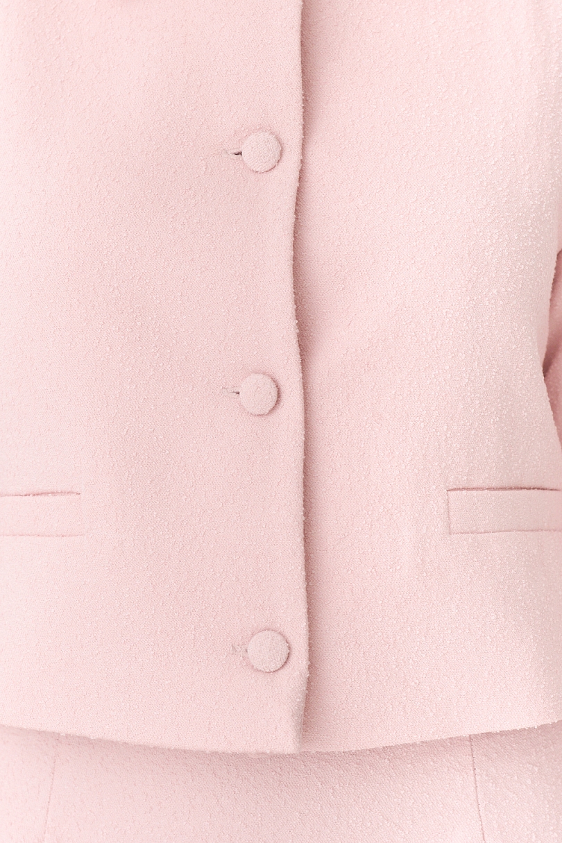 Жакет из фактурной костюмной ткани