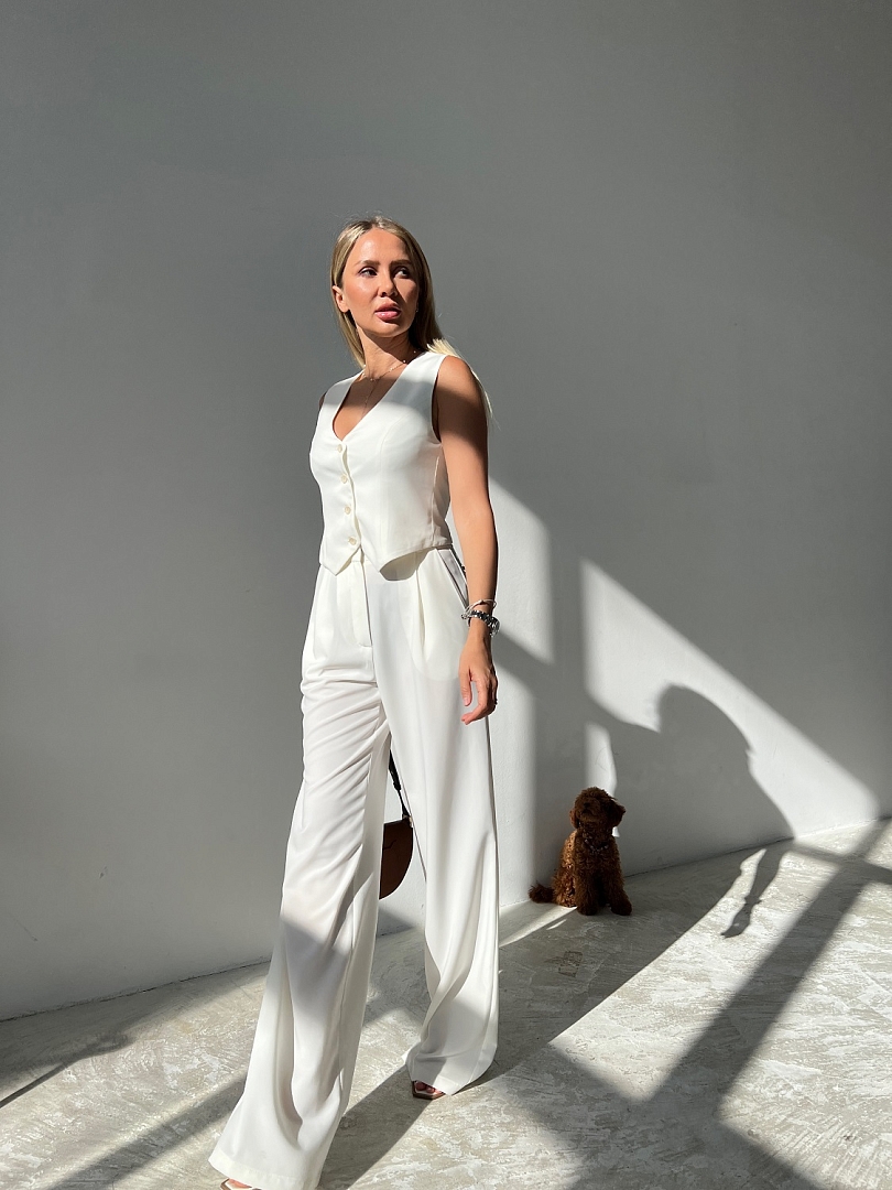 Брюки палаццо струящиеся