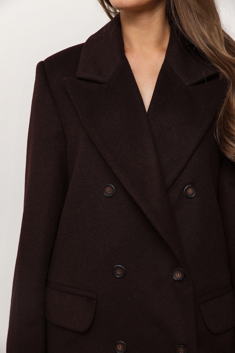 Пальто из шерсти оверсайз