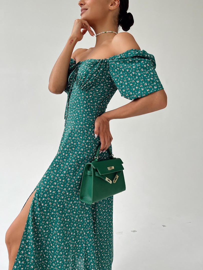 Платье с завязками на груди 