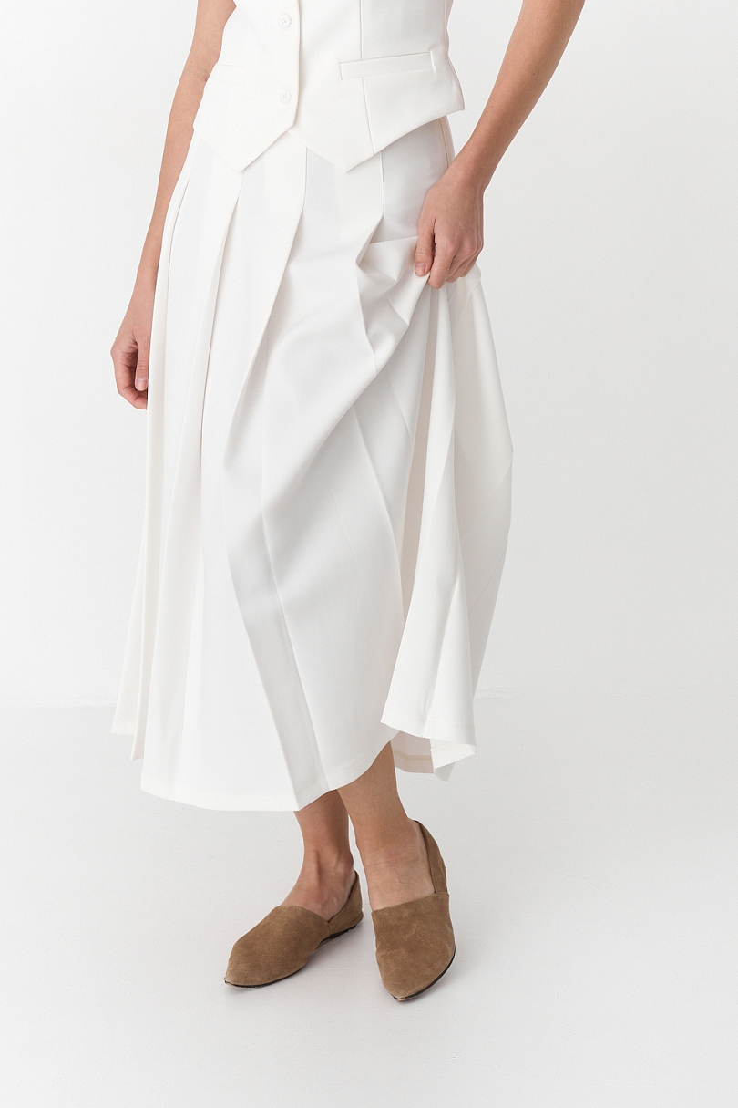 Юбка в складку миди