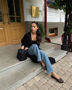 Балетки из сетки