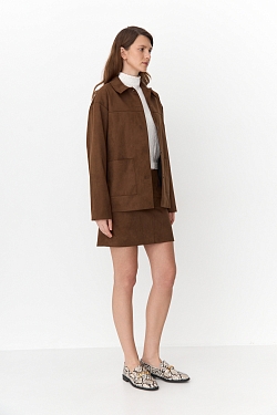 Жакет из замши на подкладе