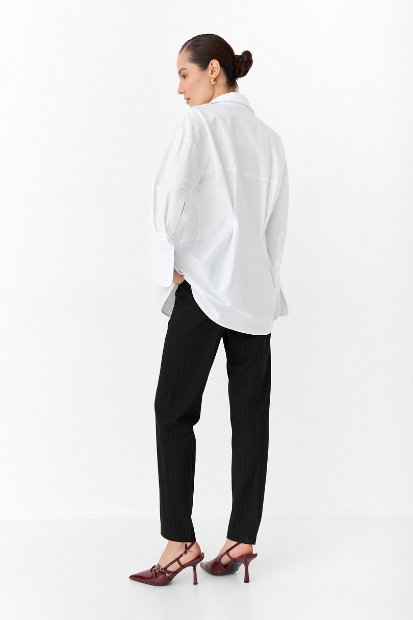 Рубашка приталенная с ассиметрией