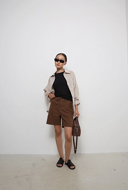 Шорты из денима уголок 