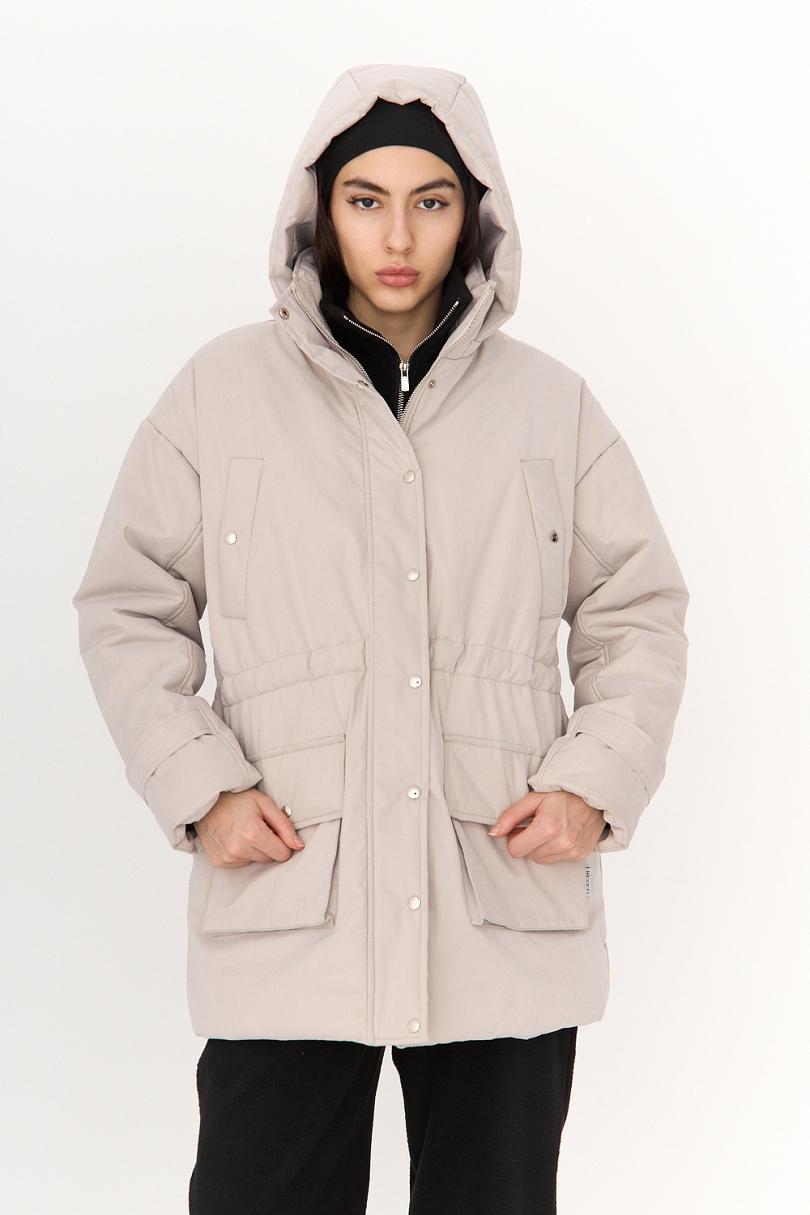 Парка утепленная с капюшоном