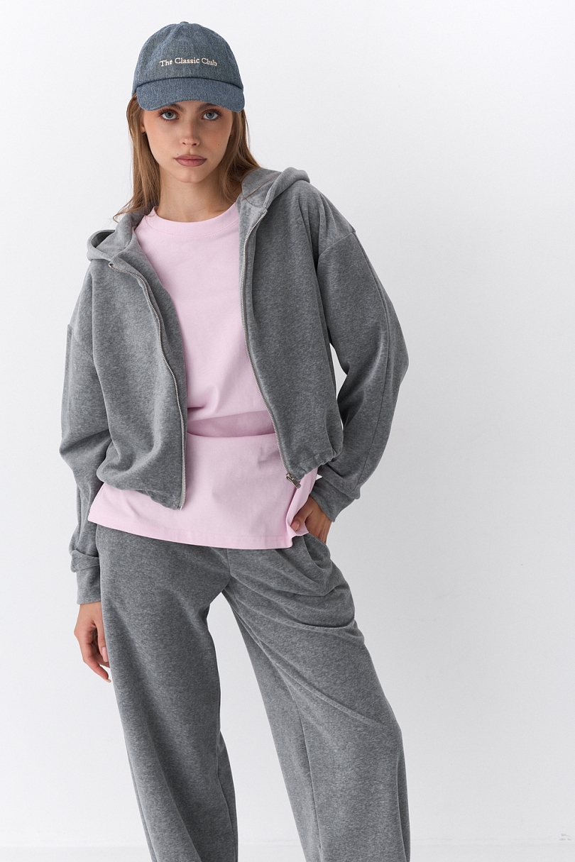 Костюм из хлопкового велюра