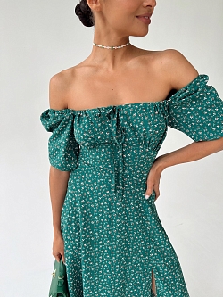 Платье с завязками на груди 