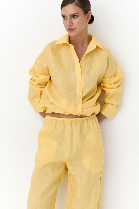 Рубашка из 100% премиум льна