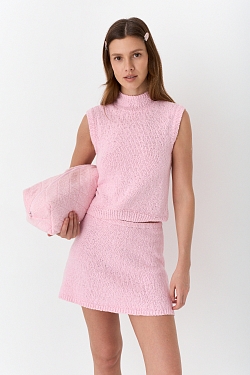 Джемпер из хлопкового трикотажа букле