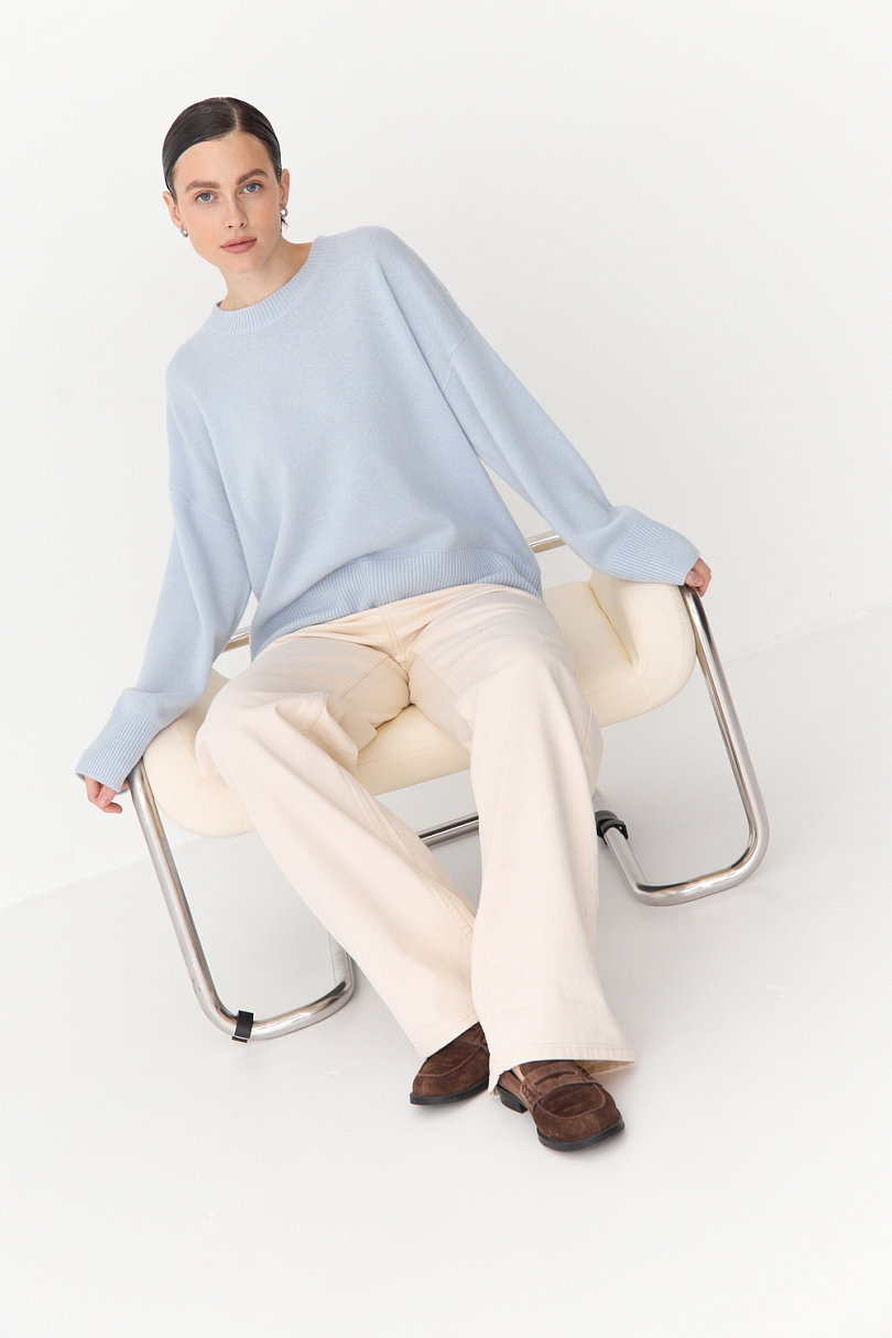 Свитер О- образный из шерсти и кашемира