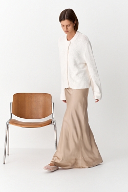 Юбка из вискозного шелка по косой