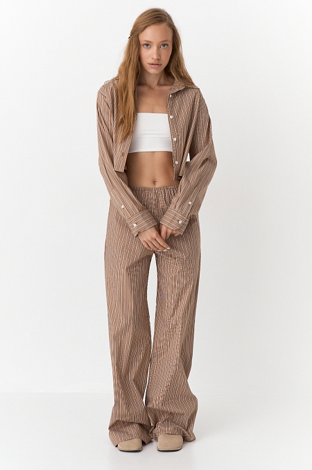 Комплект рубашка и брюки в полоску