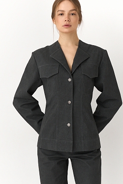 Куртка из вареного денима