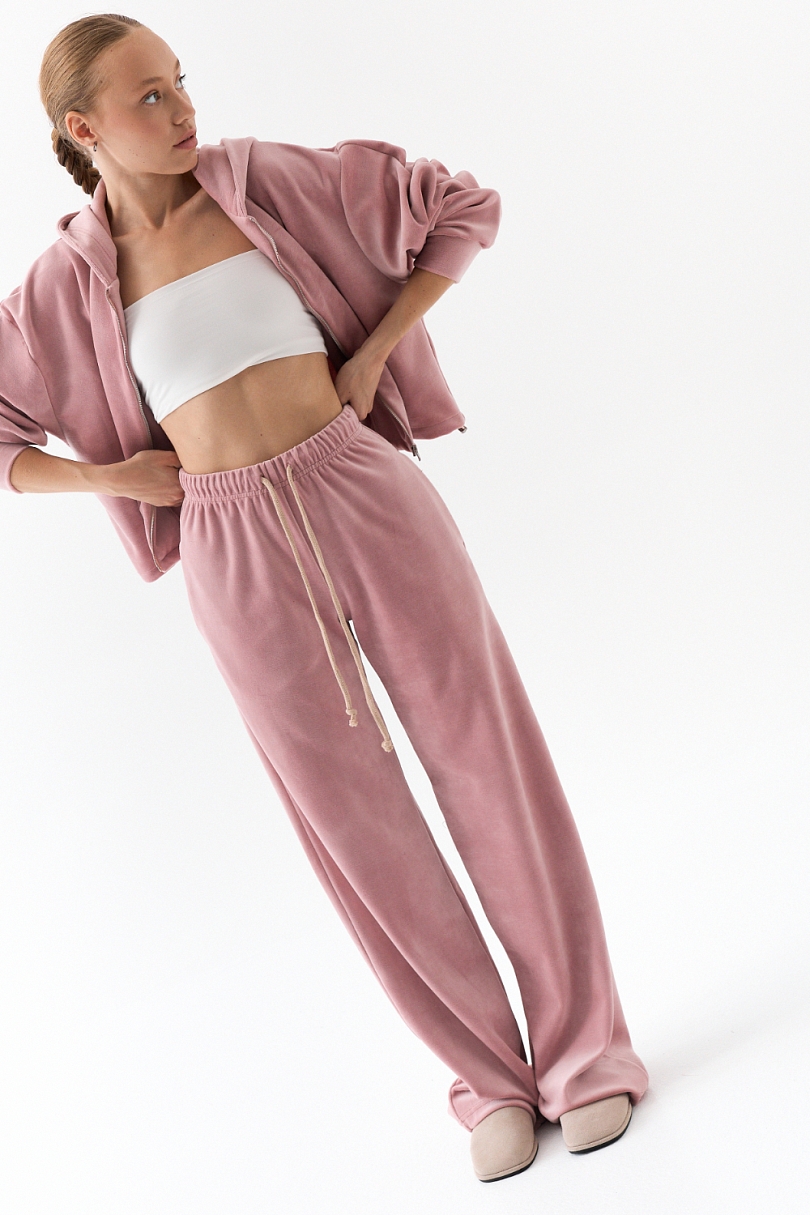 Костюм из хлопкового велюра