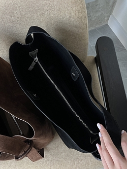 Сумка шоппер из натуральной замши