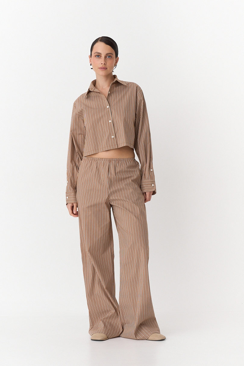 Комплект рубашка и брюки в полоску